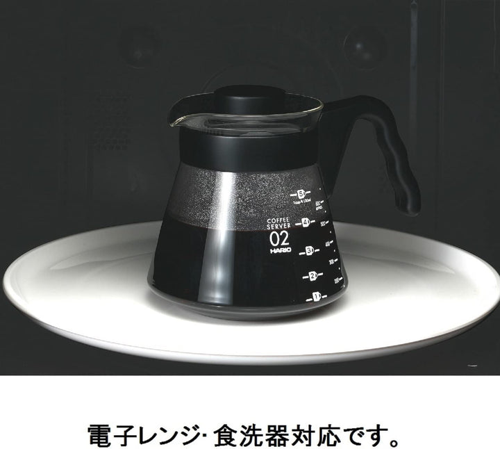 4977642019126 Carafă pentru servire cafea V60 700 ml VCS-02B, sticlă, incoloră, 17,3 x 14,1 x 13 cm