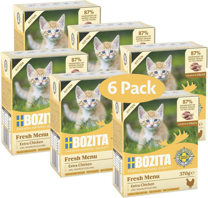 Bozita Mărunțișuri în sos cu pui și curcan Multibox 6X370G în Tetra