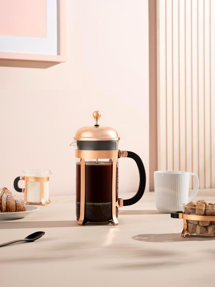 Cafetieră Bodum, sticlă borosilicată, maro, 946 ml, cupru