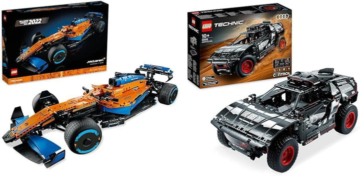 Lego Technic Mclaren Formula 1 Racing Car - Model F1 pentru adulți cu motor V6 și direcție - Cadou pentru fanii și colecționarii sporturilor cu motor - 42141