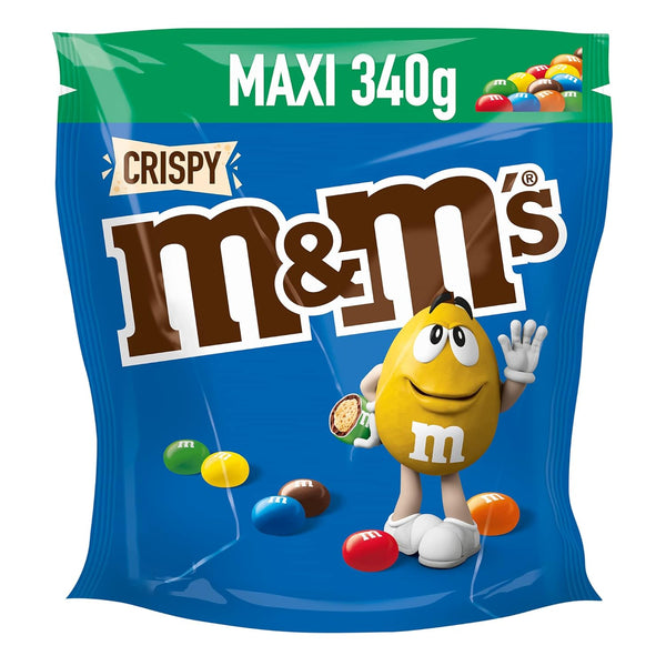 M&M'S Crispy, Schokolinsen Mit Knusperkern, Schokolade, 1 Packung (1 X 340G)