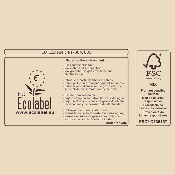 Hârtie igienică Renova Eco Love & Action, 4 bucăți