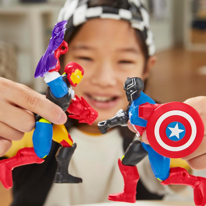 Mixmashers Marvel Captain America Avengers Mix-And-Match Action Figure & Accesorii