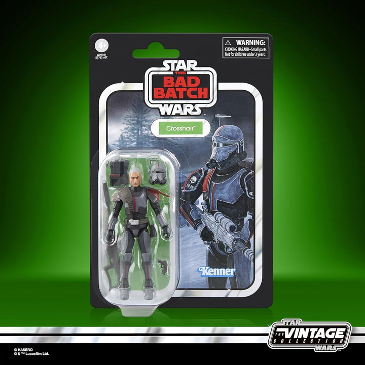 Star Wars Colecția Vintage Crosshair, Star Wars: Bad Batch Figura de acțiune pentru a colecta (9.5 Cm)