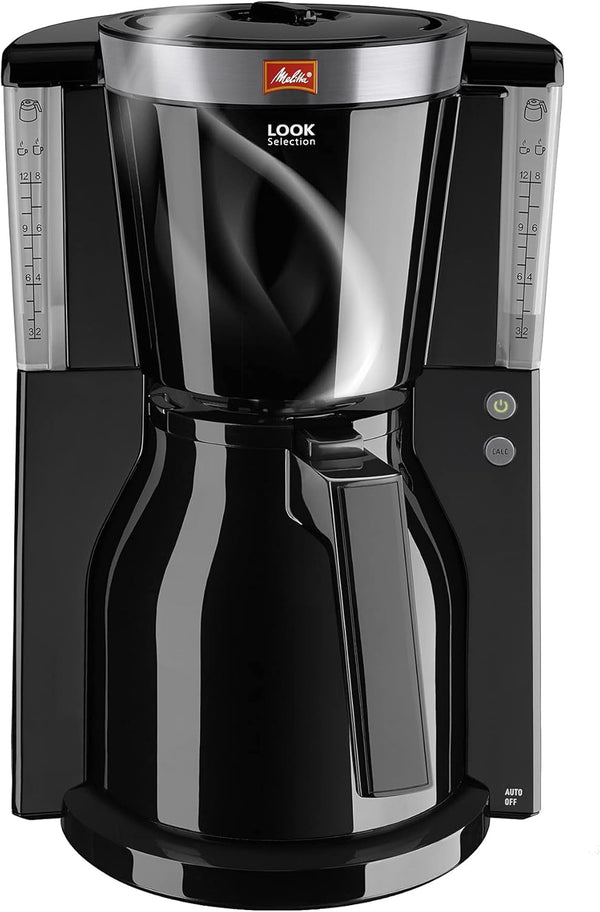 Melitta Look Therm Selection - Espressor cu filtru - Cu termos - Anti-picurare - 8 cești - Negru (1011-12)