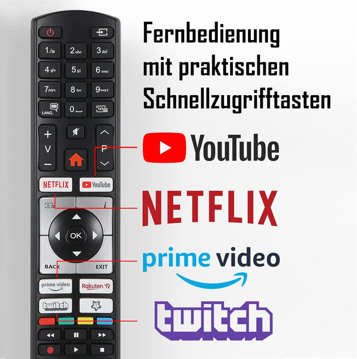 TELEFUNKEN XH24SN550MVD 24 Zoll Fernseher/Smart TV (HD Ready, HDR, Triple-Tuner, 12 Volt, Dvd-Player) - 6 Monate HD+ Inklusive [2023], Schwarz