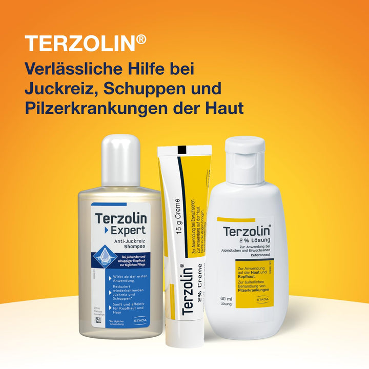 Terzolin Expert Anti-Juckreiz Shampoo - Bei Fettigen Schuppen Sowie Juckreiz - Feuchtigkeitsspendende Pflege Für Empfindliche Kopfhaut - 200 Ml