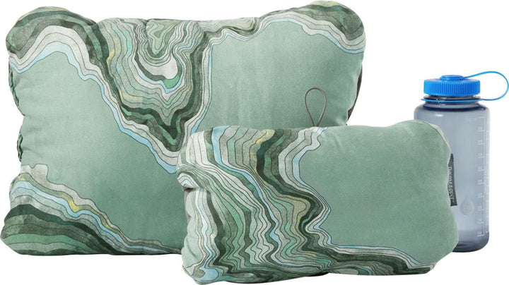 Therm-A-Rest Cascade Pernă compresibilă cu cordon, Pernă de camping, Culoare: Topowave, Dimensiune: L