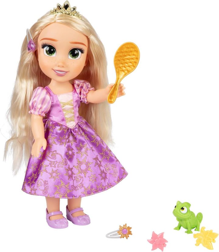 Disney Princess Singing Rapunzel Doll 35 Cm, Cântă "I See the Light", Include accesorii pentru mai multă distracție, Perfectă pentru fetițe cu vârsta peste 3 ani, Violet