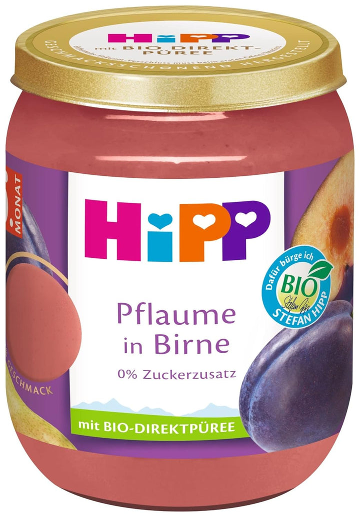 Hipp Organic Fruits Prune în pere, 160G, 6 pachete (6X160G)