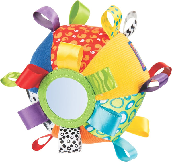 Playgro Loopy Loops minge de îmbrățișat - Minge de îmbrățișat pentru bebeluși - Jucării pentru copii - Jucării pentru bebeluși - Jucării - Jucării - Colorate Jucarii Bebe Naty Shop Minge Cuddle