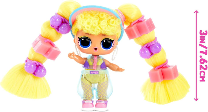Surpriză L.O.L.! 566977E7C Remix hair flip dolls - Articol de colecție - 15 surprize - Cu capac de păr, accesorii și muzică