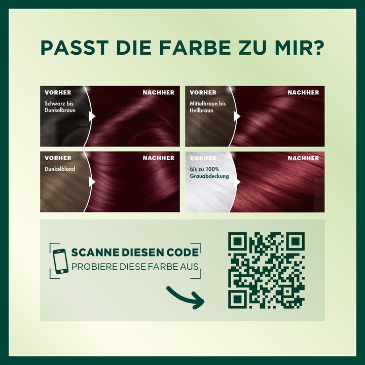 Garnier Nutrisse Permanent Care Hair Colour cu uleiuri hrănitoare din fructe, fixare 8 săptămâni, Ultra Crème Tint, 036 Black Cherry (pachet de 2) Vopsea pentru par Naty Shop
