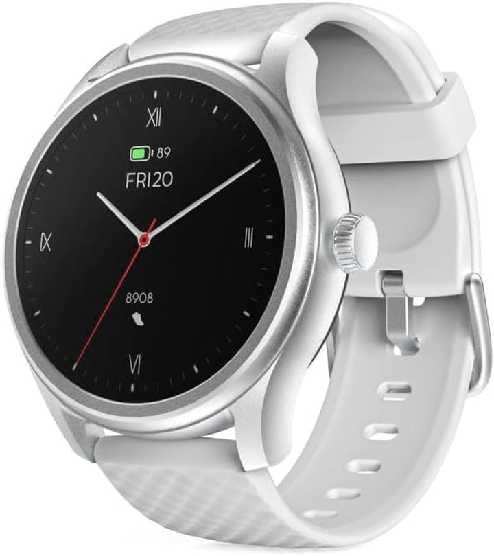 Hama Smartwatch (ecran color de 1,38", funcție telefon, Whatsapp, e-mailuri etc., asistent vocal, rezistent la apă, monitor de somn, 100 de sporturi + ritm cardiac, oxigen din sânge, calorii etc.) rosé