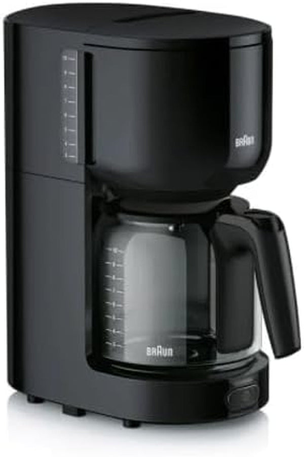 Espressor Braun Purease KF 3120 BK – Espressor cu filtru și cană de sticlă pentru 10 cești de cafea, Espressor pentru o aromă unică, Filtru de apă integrat, 1000 wați, Negru