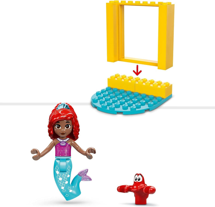 LEGO Ç€ Disney Princess Arielle's Musical Stage, jucărie de construit pentru copii cu 2 figuri, idee de cadou pentru fete și băieți de la 4 ani și pentru fanii serialului TV, jucărie pentru copii 43235