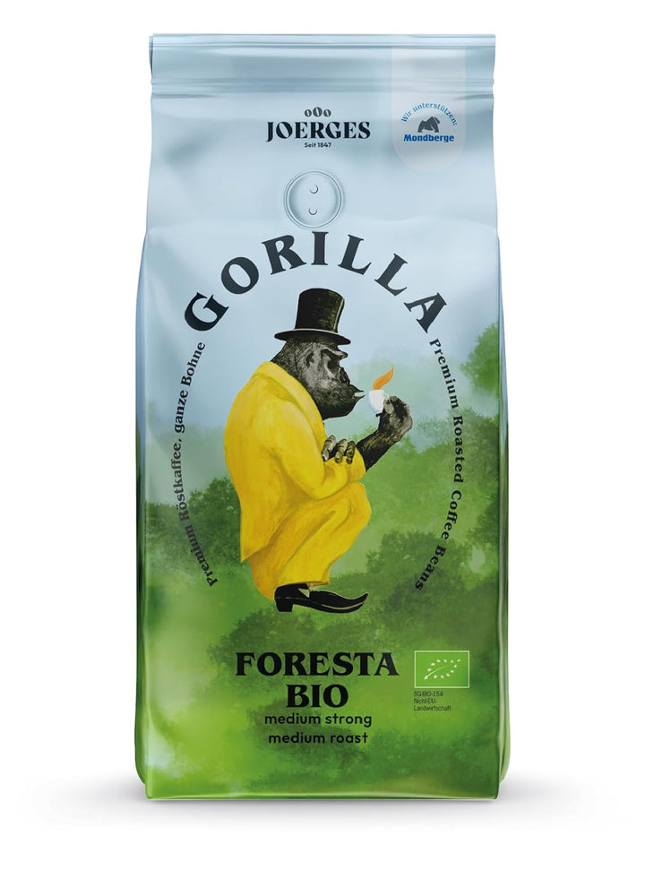 Joerges  Foresta Kaffee 1X 1000G Geröstete Ganze Bohnen | Qualitäts-Kaffee Arabica Blend Ganze Bohne | Siebträger Vollautomat | Espresso-Kaffee