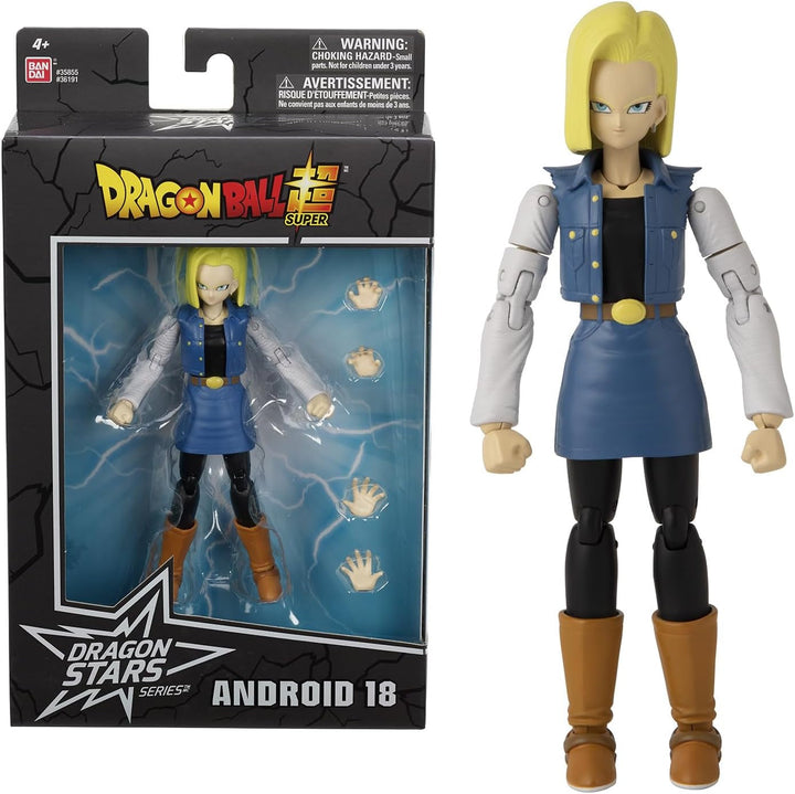 BANDAI - Dragon Ball Super - Figurina Dragon Stars 17 Cm - Goku Ultra Instinct - Licența oficială Dragon Ball - Figura articulată Goku - Jucărie pentru copii 4+ ani - 35994J