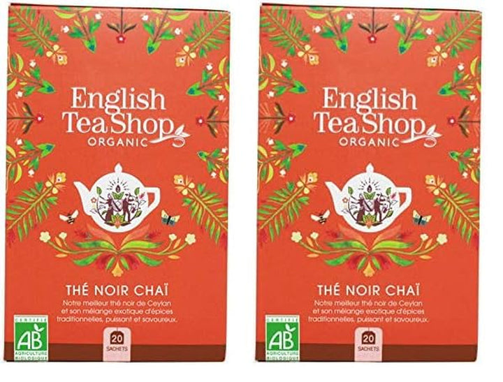 ETS - Ceai negru Chai, Naturland BIO, 20 pliculețe de ceai (pachet cu 2)