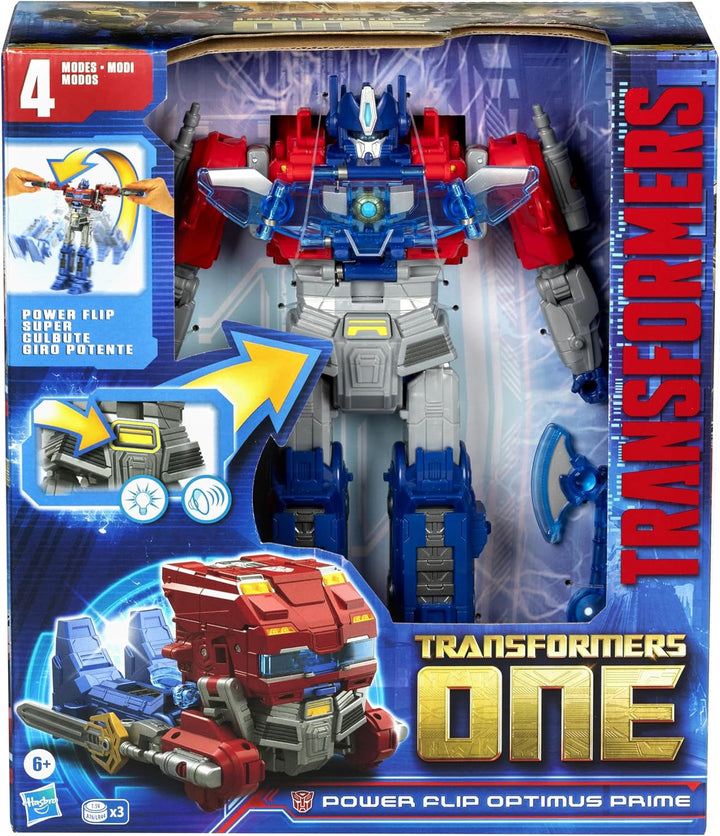 Transformers One Power Flip Optimus Prime (Orion Pax) figurină interactivă