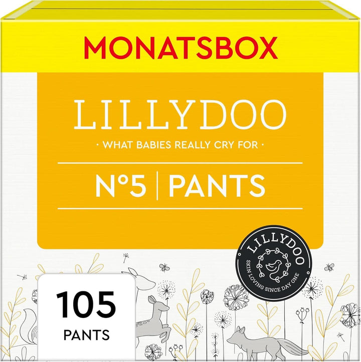 LILLYDOO Hautfreundliche Pants, Größe 7 (17+ Kg), Monatsbox (85 Stück)