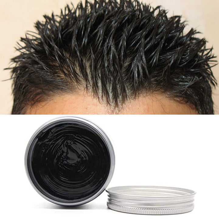 Vopsea de păr temporară Vopsea de păr nepermanentă Vopsea de păr DIY Ceară noroi Lavabilă Crema de vopsit păr colorat pentru petrecere Cosplay Halloween (alb) Vopsea pentru par Naty Shop Negru
