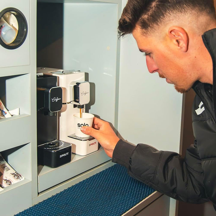 Espressoare POLTI Coffea S15B, compatibil cu doze E.S.E. 44 mm, rezervor 0,85 L, presiunea pompei 19 bar, culoare neagră