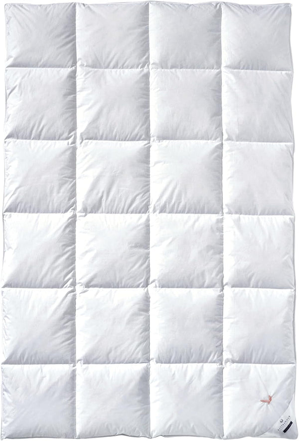 Plapuma din puf Billerbeck - E04 Gold Edition - Plapuma pentru toate anotimpurile - 135 X 200 Cm Plapuma cu puf real - Nivel mediu de căldură