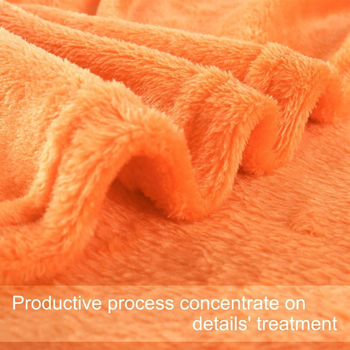 Sourcing Map Cosy pătură cuvertură cuvertură de pat Soft & cald fleece pătură ca canapea pătură Canapea pătură Living și cuddly pătură Pătură de lână din pluș moale catifelat Orange 150X200Cm Paturi si Cuverturi Besuche den uxcell-Store