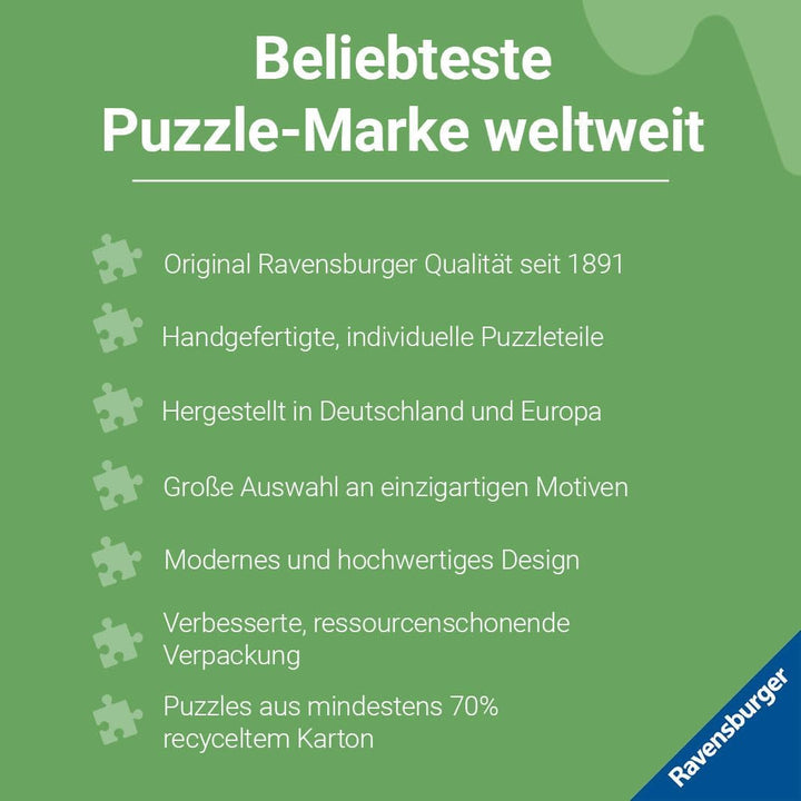 Ravensburger Puzzle 12000201 - Lacul Como, Italia - puzzle jigsaw de 500 de piese pentru adulți și copii de peste 10 ani, puzzle peisaj cu motive italiene