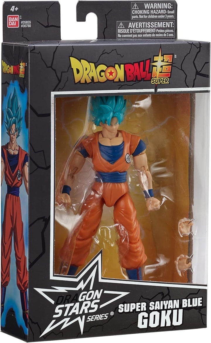 BANDAI - Dragon Ball Super - Dragon Stars Figura 17 Cm - Super-Saiyajin Blue Goku - Figura articulată Blue Goku - Licența oficială Dragon Ball - Jucărie pentru copii 4+ ani - 36780
