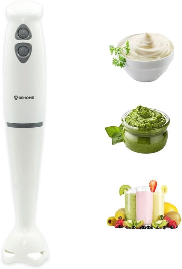 Stabmixer Elektrischer 250 Watt, Edelstahl-Mixer Mit Abwaschbarem Stiel, Pürierstab Für Sauce, Püree, Babynahrung, Suppe, Smoothies