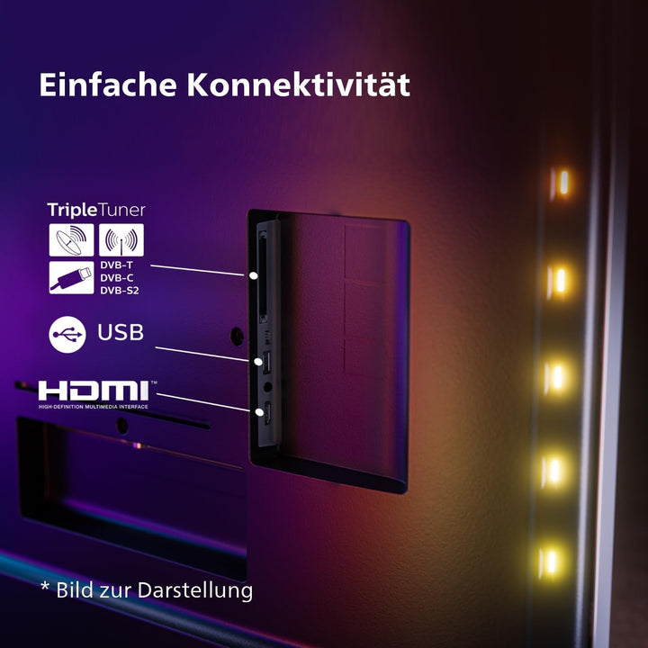 Philips Ambilight TV | 32PFS6908/12 | 80 Cm (32 Zoll) LED Full HD Fernseher | 60 Hz | HDR | Smart TV