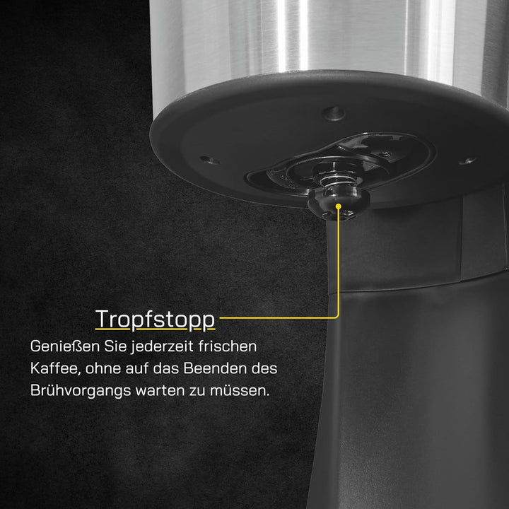 Espressor cu filtru COFFEE 2030 | 12 cești | Termos | Espressor cu filtru 980 wați | Funcție anti-picurare | 1 x 4 filtre