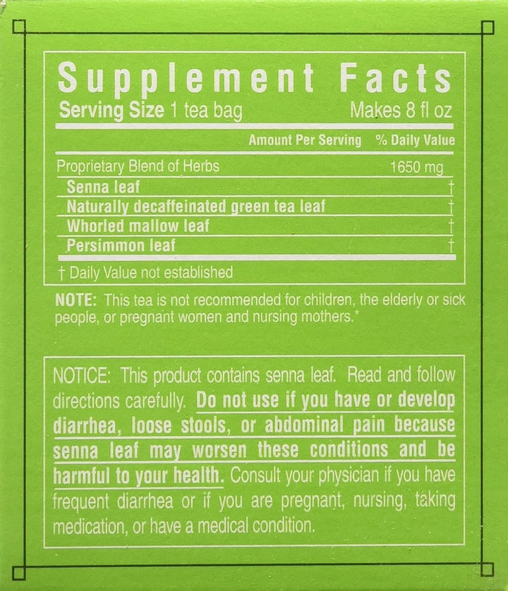 s - Dieter'S Green Herbal Tea, 20 Bag Tea USA Naty Shop