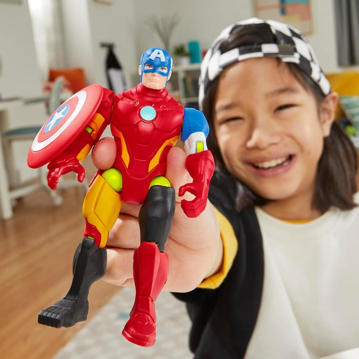 Mixmashers Marvel Captain America Avengers Mix-And-Match Action Figure & Accesorii