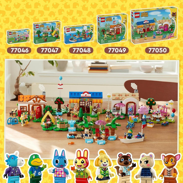 LEGO Animal Crossing Mimmis distracție în aer liber, jucărie creativă pentru copii, set de animale cu figura iepurelui din jocul video, cadou pentru fete și băieți de la 6 ani 77047 Seturi de constructie Besuche den LEGO-Store