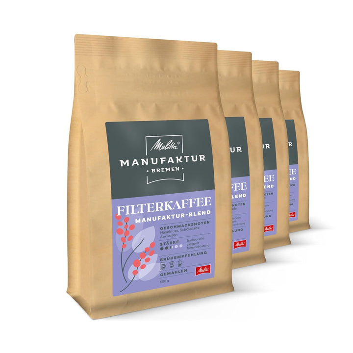 Melitta Manufaktur-Kaffee Caffè Crema Spezialitäten-Kaffee, 500G, Kaffee-Bohnen, Ungemahlen, Single-Origin-Farm-Kaffee Aus Costa Rica, Geröstet in Deutschland, Stärke 3