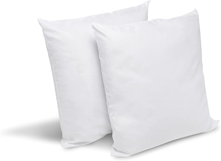 Bleu Câlin set de 2 perne anti-acarieni, anti-bug, confort pufos, 60 X 60 Cm, husă din microfibră, protecție completă, alb