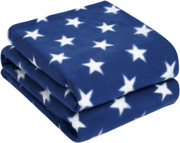 DREAMSCENE pătură confortabilă pătură pufoasă pătură fleece - living pătură cald iarna moale, canapea pătură, pătură canapea, pătură cuddly copii, living & pături cuddly 120X150Cm, canapea arunca pătură gri stele Paturi si Cuverturi Besuche den DREAMSCENE-Store Albastru 150 X 200 Cm