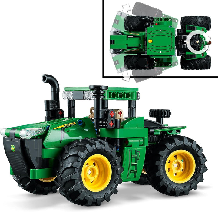LEGO Technic John Deere 9620R Tractor 4WD, cu remorcă basculantă, jucărie agricolă clasică pentru copii, băieți și fete de la 8 ani, kit model de colecție 42136