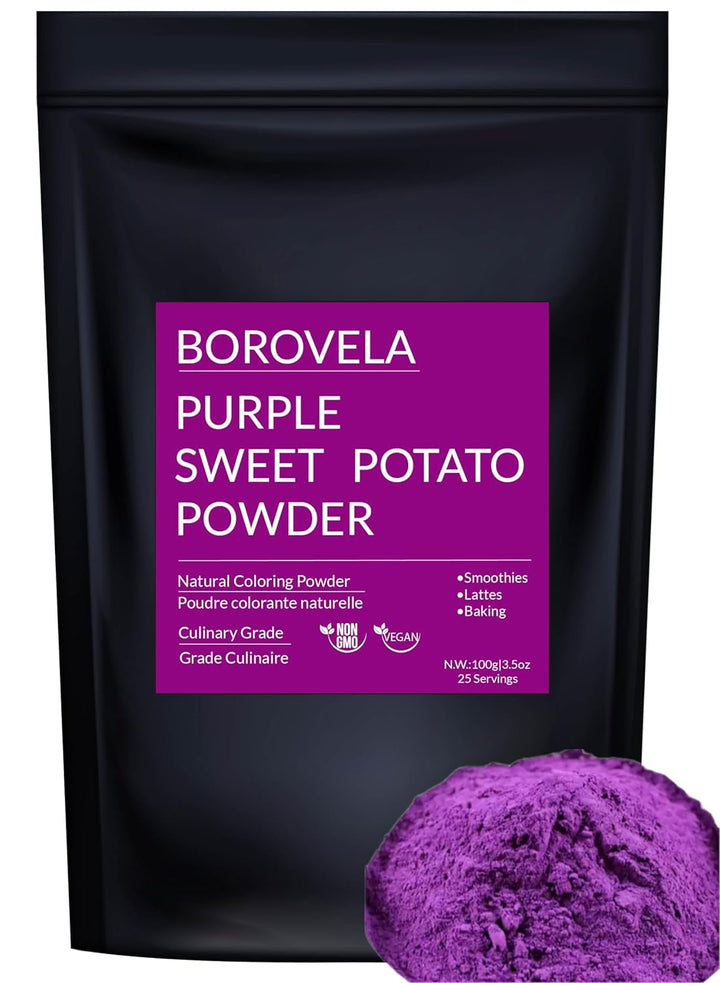 Violette Süßkartoffelpulver Natürliche Lila Lebensmittelfarbe in Dessert-Back-Smoothies Mischen Natürliche Zutaten 100G