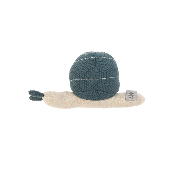 LÄSSIG jucărie pentru copii cu clopoțel Garden Explorer melc albastru Jucarii Bebe Naty Shop Albastru