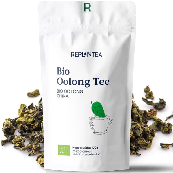 Ceai Oolong Bio 100 G (50 de cești) | Ceai Tie Guan Yin Oolong REPLANTEA
