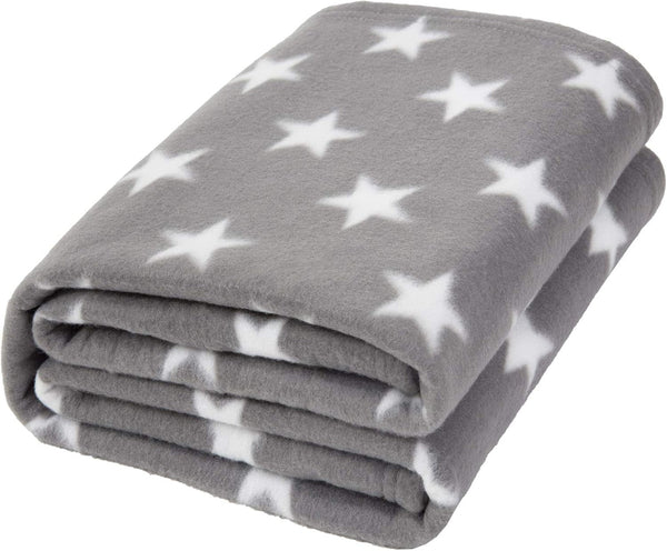 DREAMSCENE pătură confortabilă pătură pufoasă pătură fleece - living pătură cald iarna moale, canapea pătură, pătură canapea, pătură cuddly copii, living & pături cuddly 120X150Cm, canapea arunca pătură gri stele Paturi si Cuverturi Besuche den DREAMSCENE-Store Gri-argintiu 120 X 150 Cm