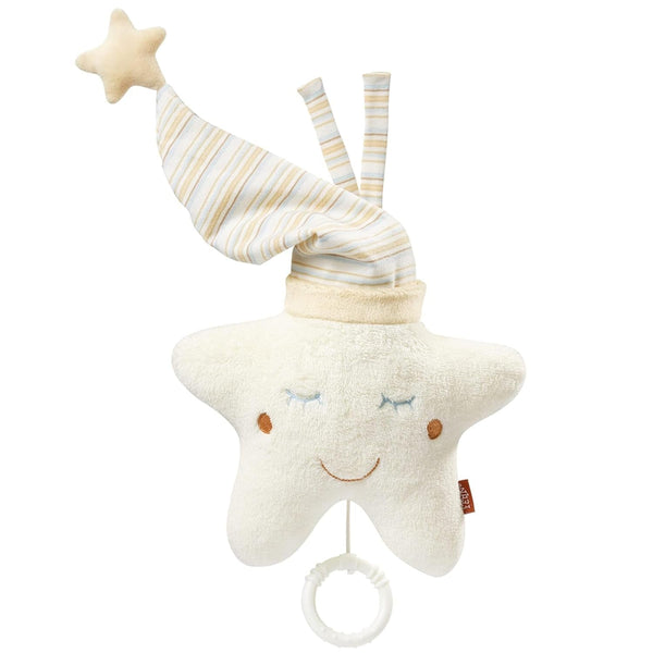 Fehn music box baby sleep aid star - cutie muzicală cu mecanism muzical detașabil pentru agățat - melodia de ajutor pentru somn "Weißt du wieviel Sternlein stehen" - jucărie pentru bebeluși și copii de la 0+ luni Jucarii Bebe Naty Shop Steaua