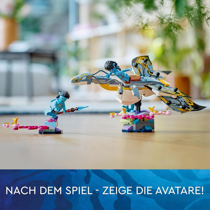 LEGO Avatar Descoperirea lui Ilu, Calea Apei Jucărie construibilă cu figură subacvatică, Pandora Set de colecție pentru copii și fani ai filmelor de la 8 ani în sus 75575