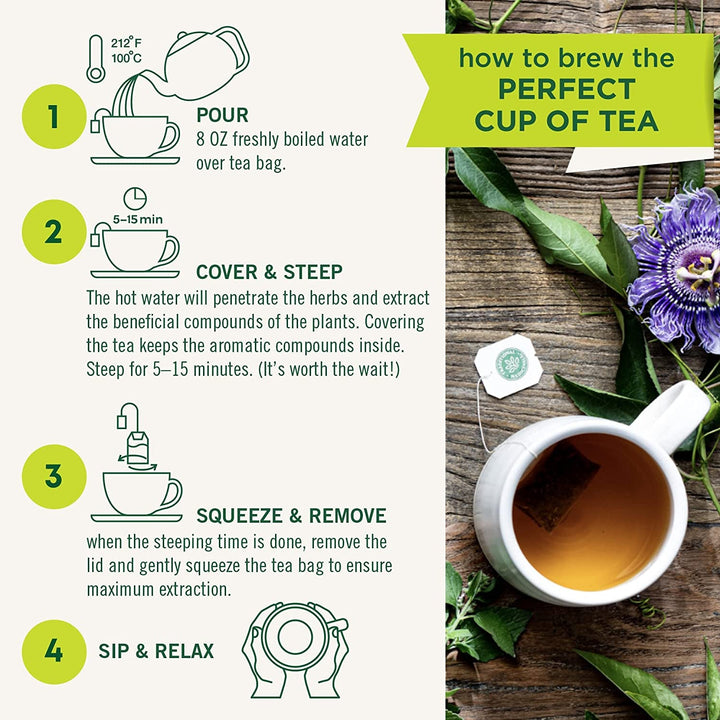 Organic Nighty Night Extra Tea with Valerian Root for Relaxation, 16 Tea Bags (Pack of 1) Tea USA Naty Shop