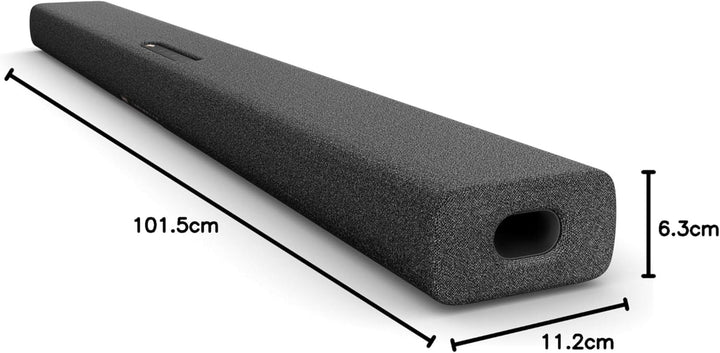 Yamaha TRUE X BAR 40A Soundbar Mit Dolby Atmos, Integriertem Subwoofer, Bassreflex Und Alexa – in Karbongrau
