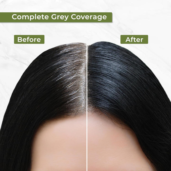Indus Valley Natural Damage Free Gel Hair Colour | Fără amoniac, vegan și fără cruzime | Până la 100% acoperire gri, rezultate de lungă durată | Castaniu deschis 5.0 (20 gram + 200 ml) Vopsea pentru par Naty Shop